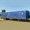 North America Railway Standard 53ft Steel Shipping Container