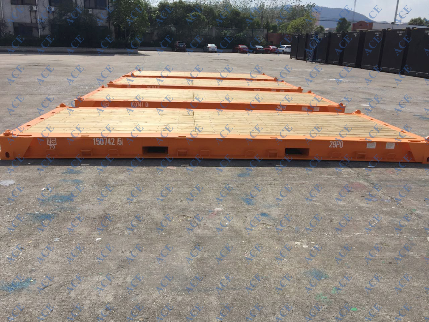 20ft & 40ft Platform Container for Netherlands ACE Container & Parts